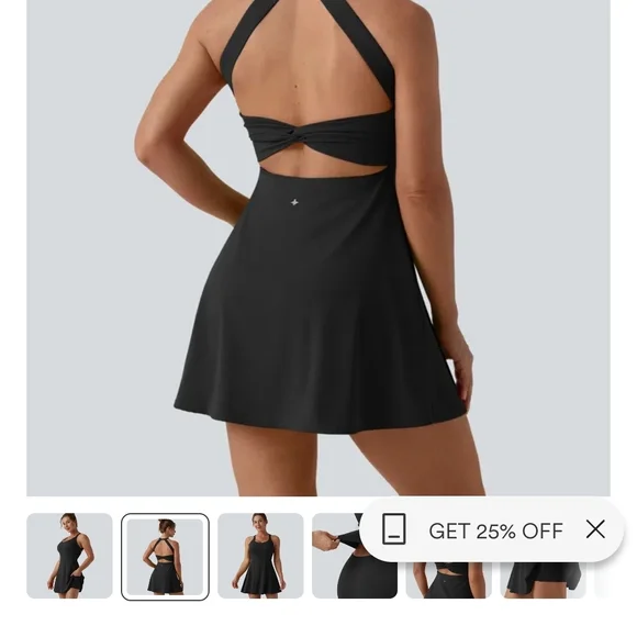 HALARA Navy Blue Mini Dress - Picture 3 of 7